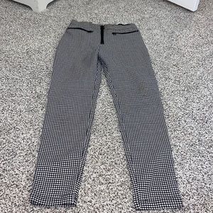 Black and white checkered pants